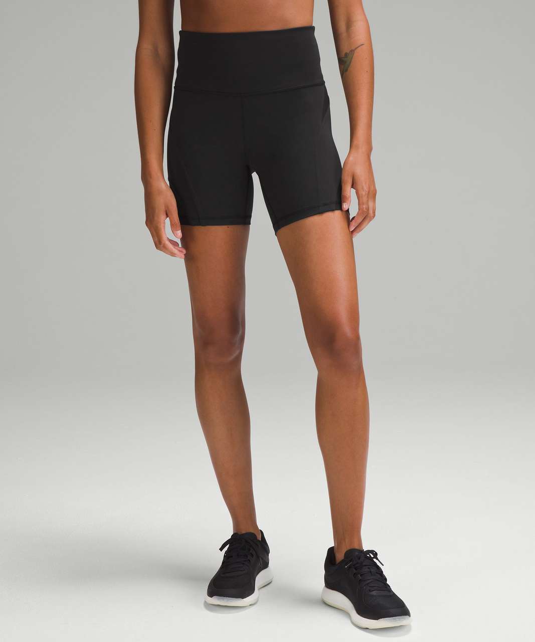 lululemon Wunder Train Mesh Panel 6 High Rise Shorts-Black