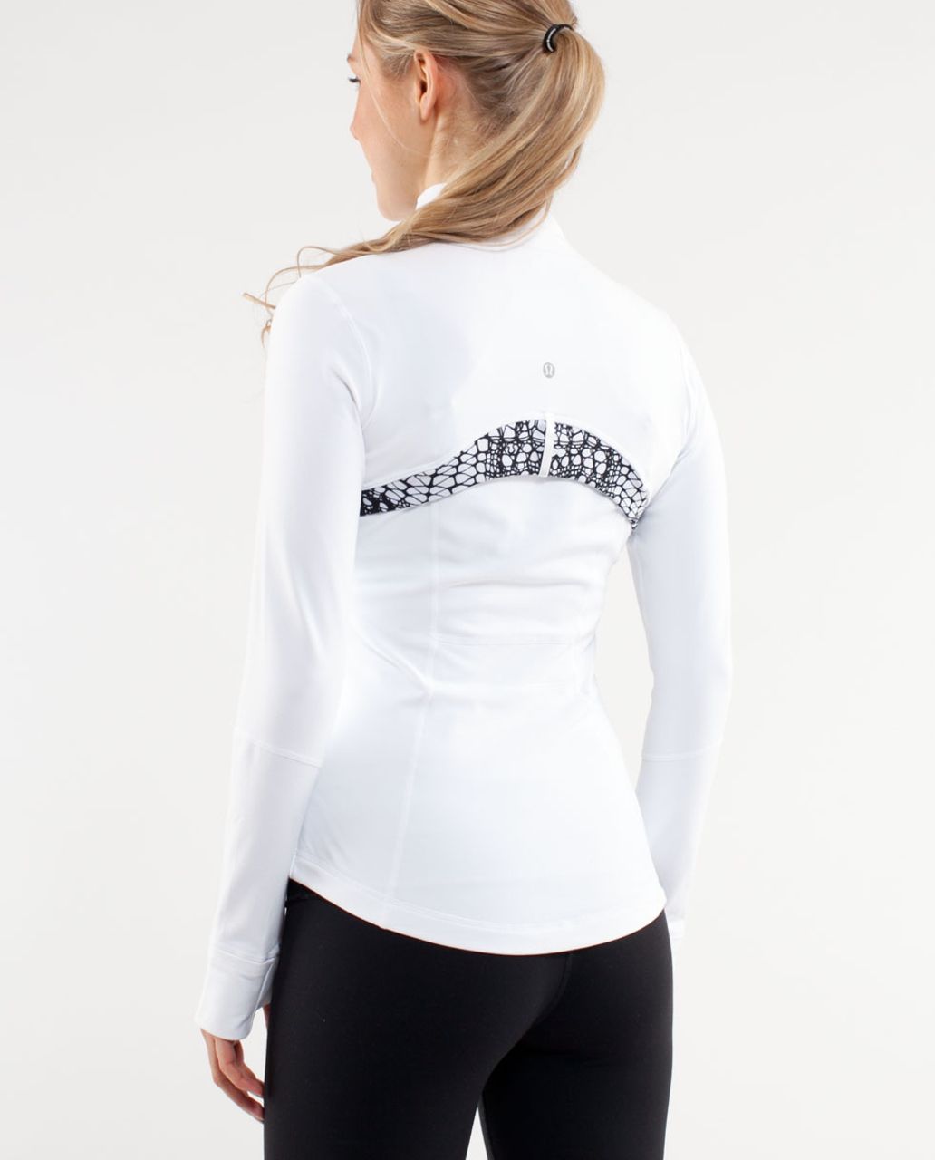 Lululemon Define Jacket *Brushed - White / White Black Glacier Lace - lulu  fanatics