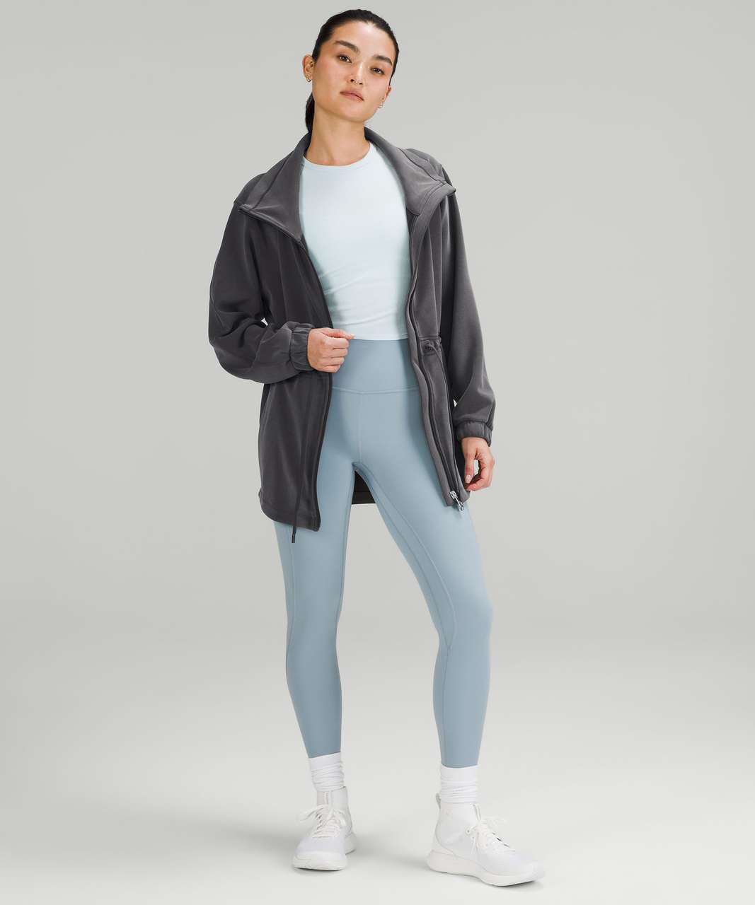 Lululemon Softstreme Cinch-Waist Jacket - Graphite Grey Lululemon Softstreme Cinch-Waist Jacket - Graphite Grey