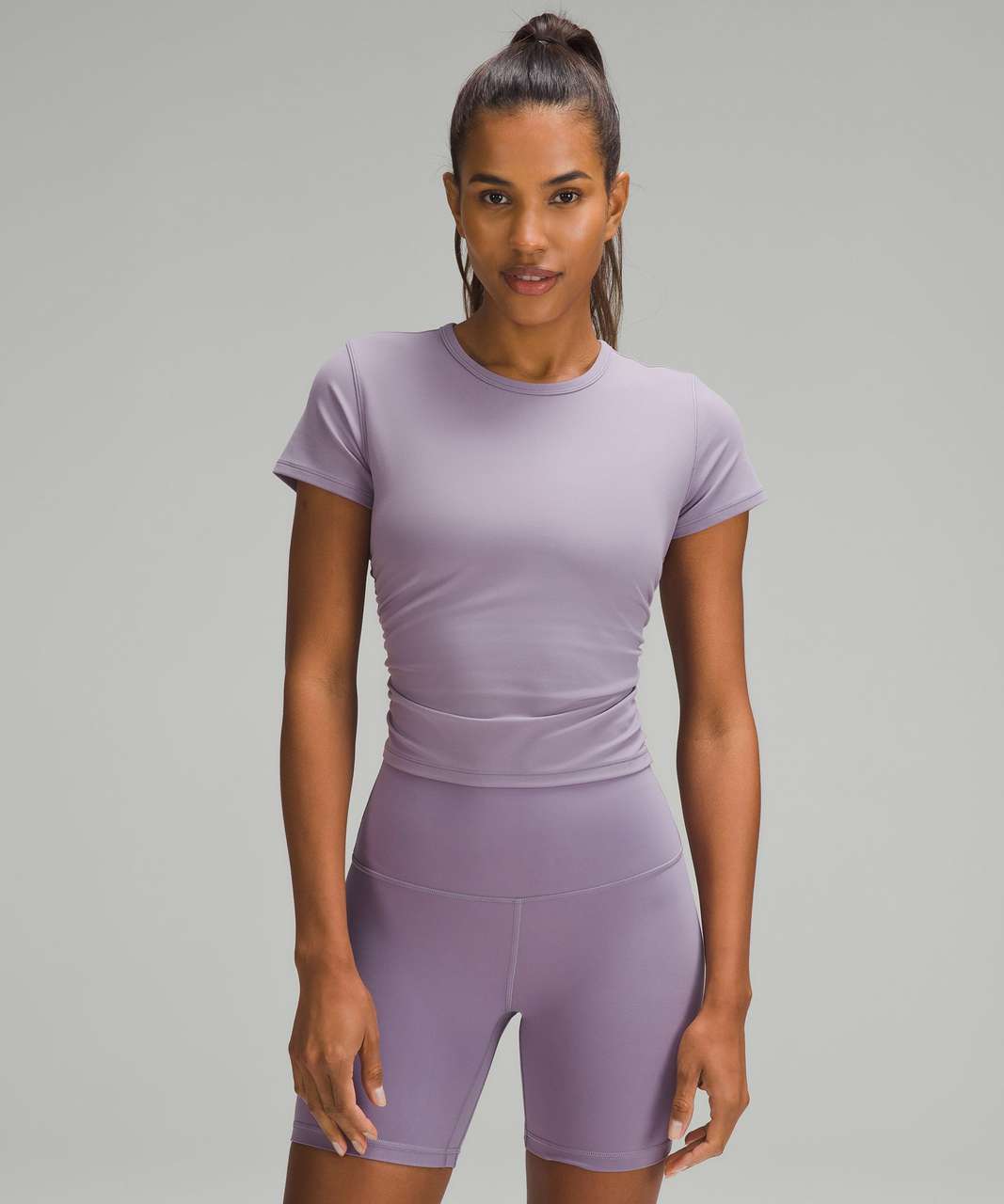 Lululemon All It Takes Nulu Short-Sleeve T-Shirt - Purple Ash