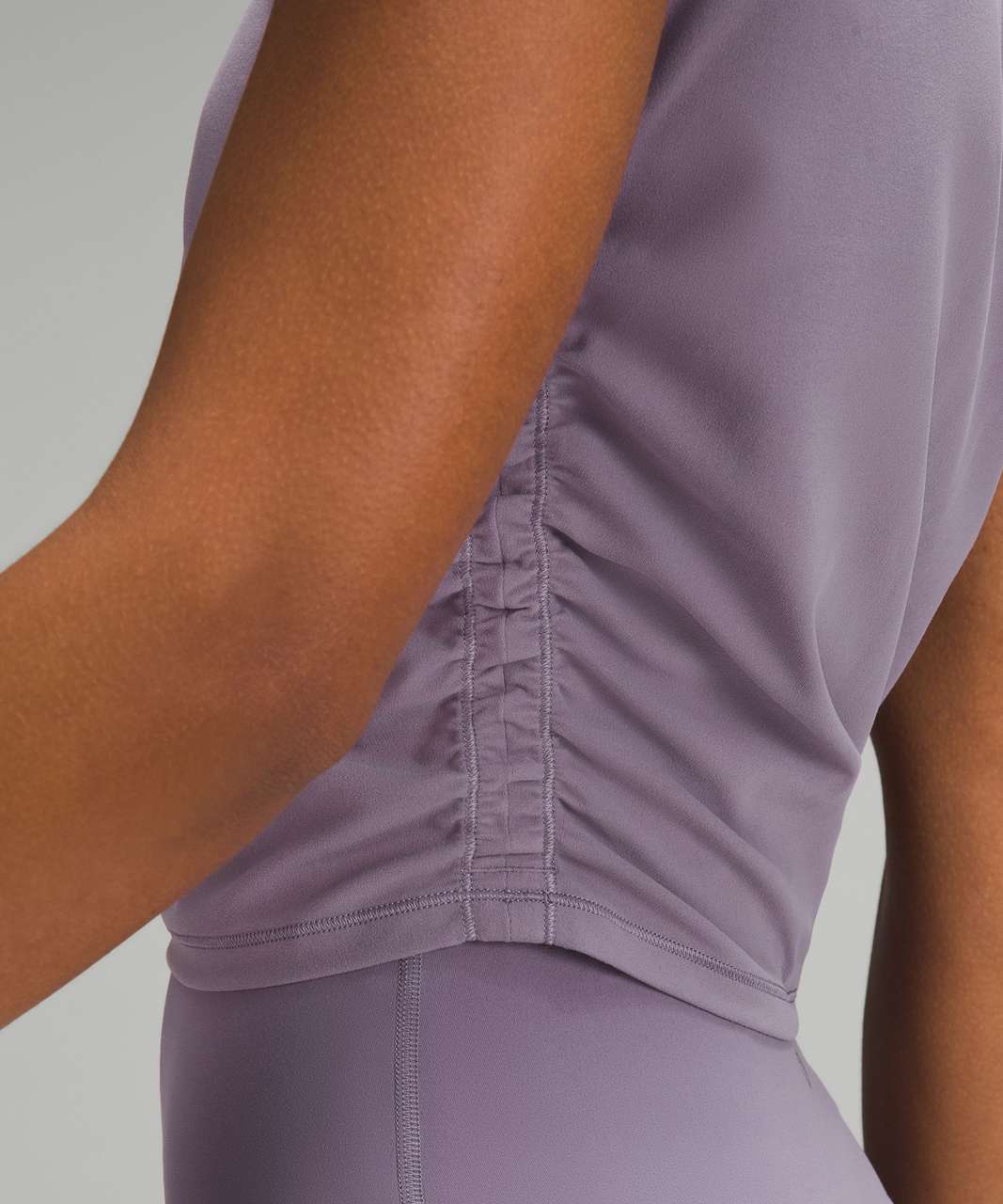 Lululemon Womens Athletic Top Short Sleeve Yoga Shirt Purple