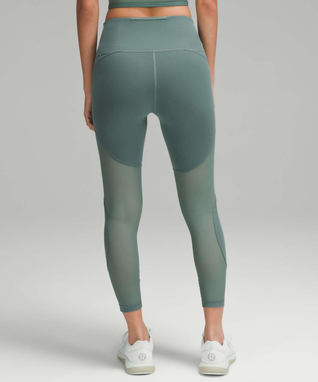 Lululemon Wunder Train Mesh Panel High-Rise Tight 25 - Medium Forest - lulu  fanatics