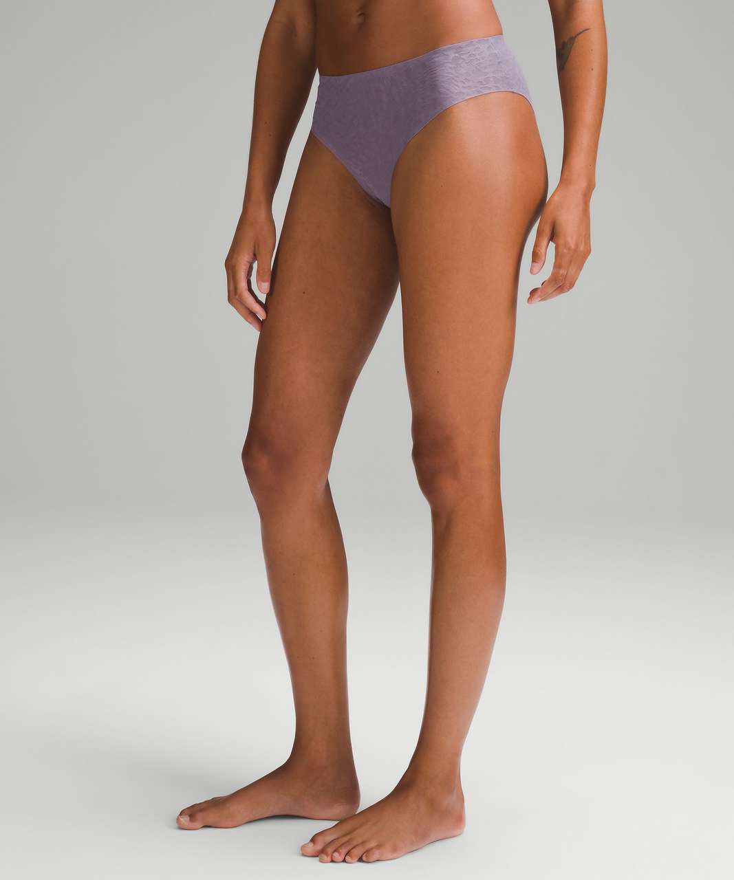 Lululemon InvisiWear Mid-Rise Bikini Underwear Performance Lace *3 Pack - Medium Forest / Lace / Meadowsweet Pink / Lace / Purple Ash / Lace