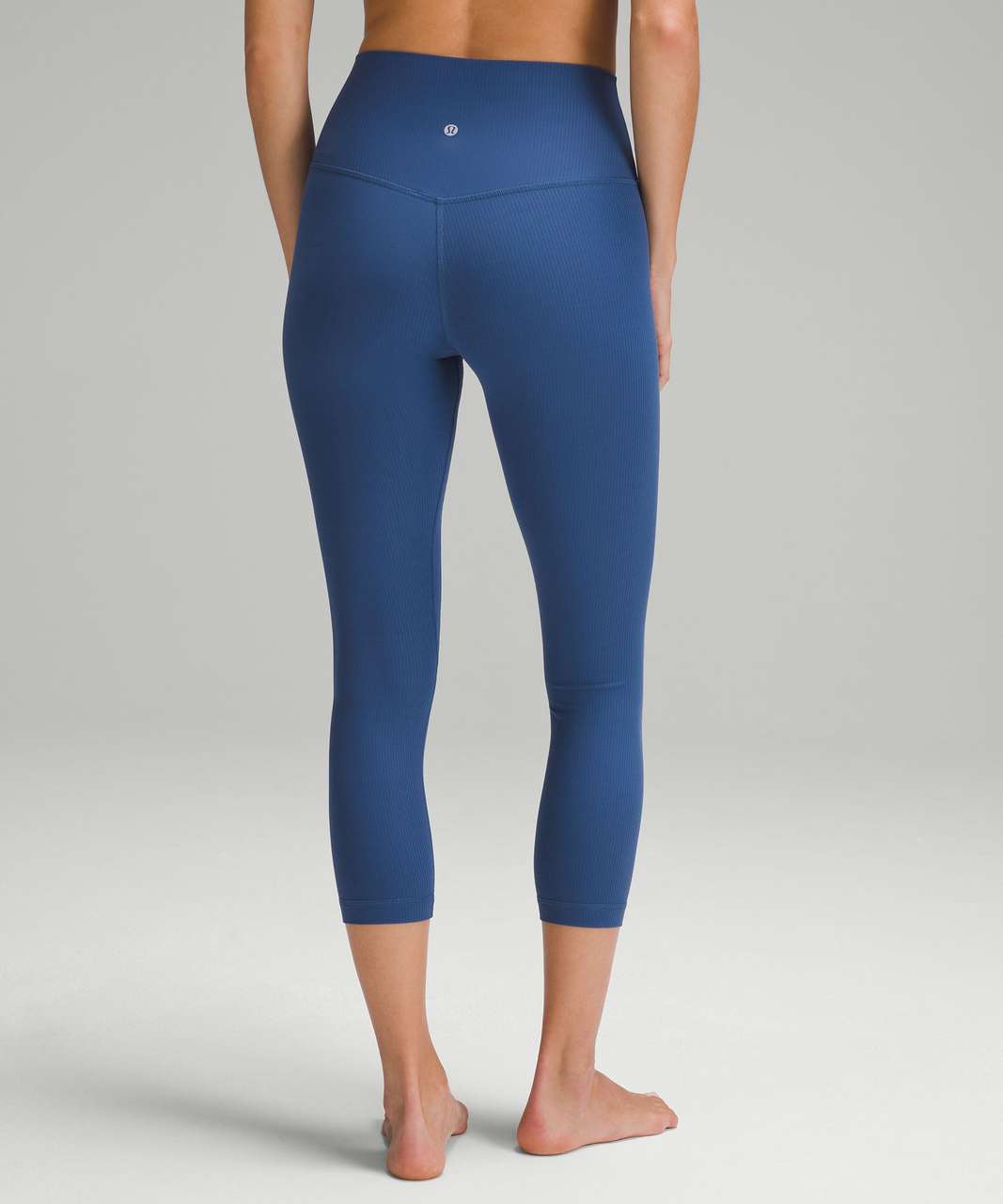 Lululemon Align Ribbed High-Rise Crop 23" - Pitch Blue