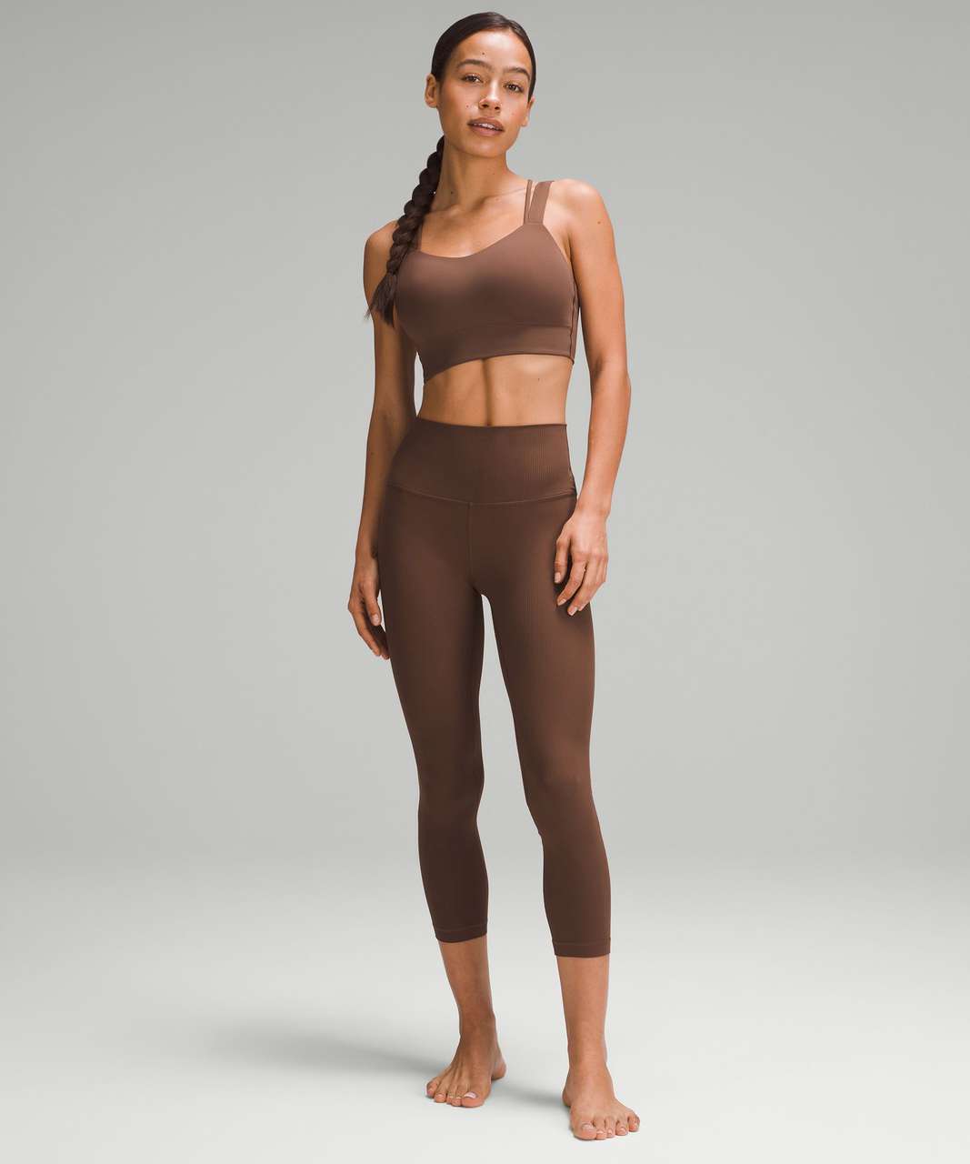 lululemon athletica Align High-rise Crop Leggings With Pockets - 23 -  Color Brown - Size 10