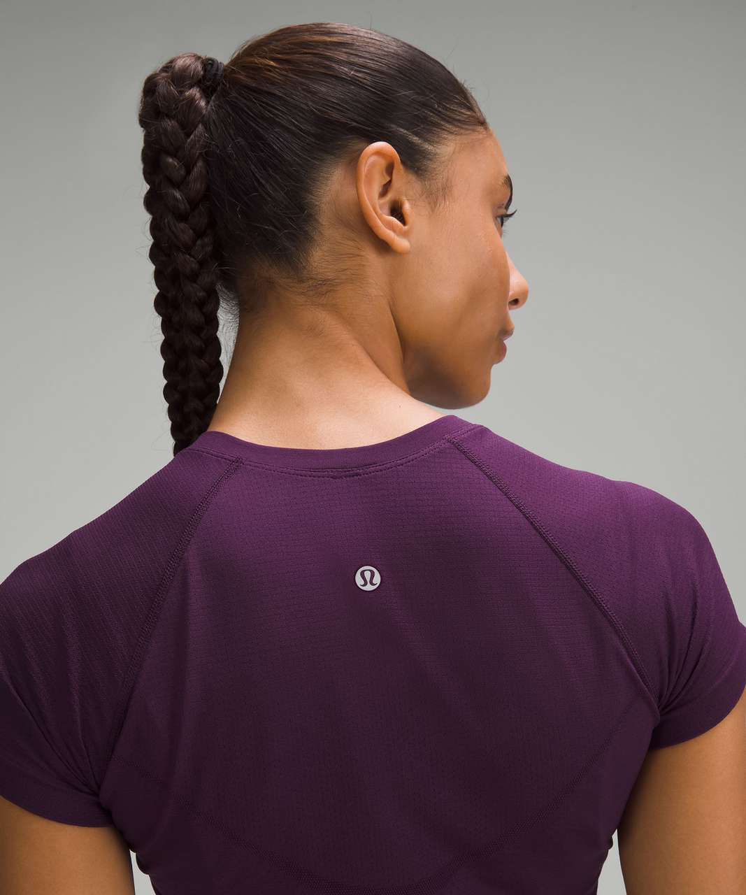 Lululemon Swiftly Tech Cropped Short-Sleeve Shirt 2.0 - Dramatic Magenta / Dramatic Magenta