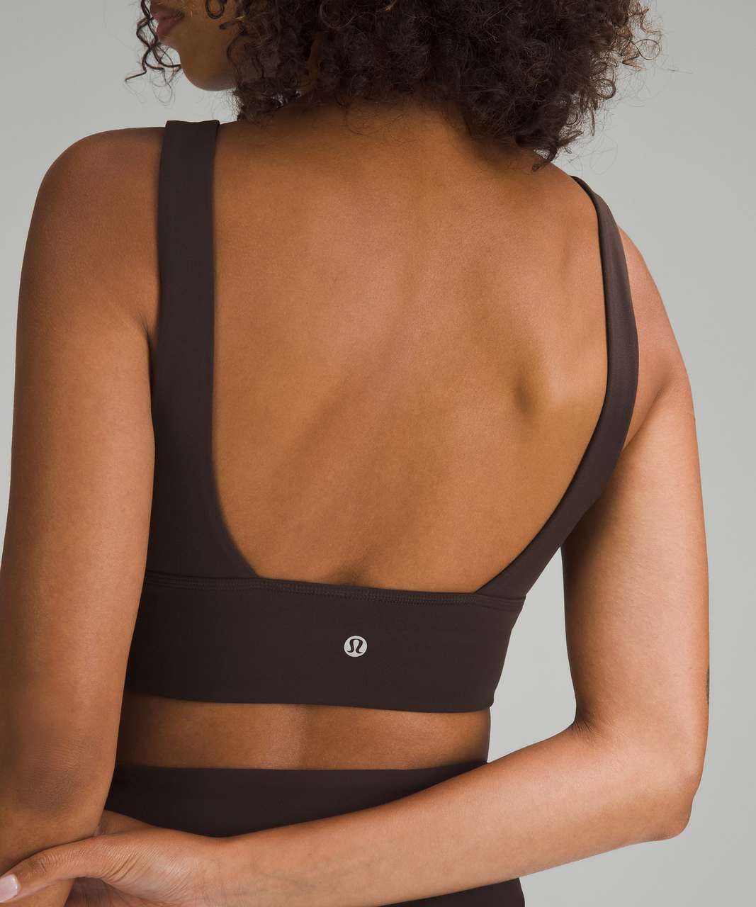 Lululemon Align High-Neck Bra *Light Support, C/D Cup - Espresso - lulu  fanatics