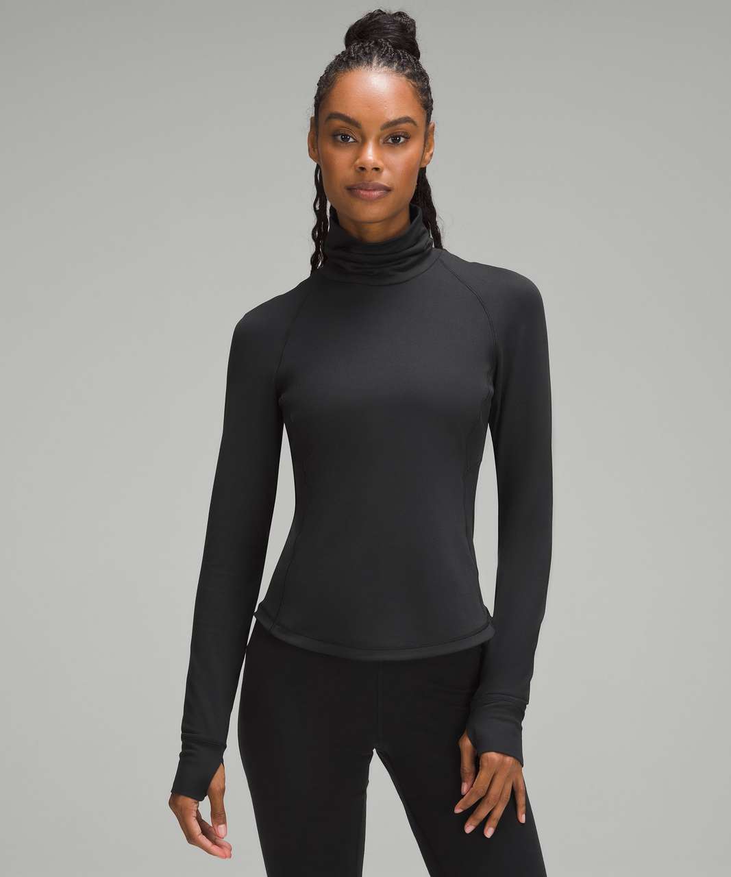 Lululemon athletica Rulu Running Long-Sleeve Mockneck, Women's Long Sleeve  Shirts