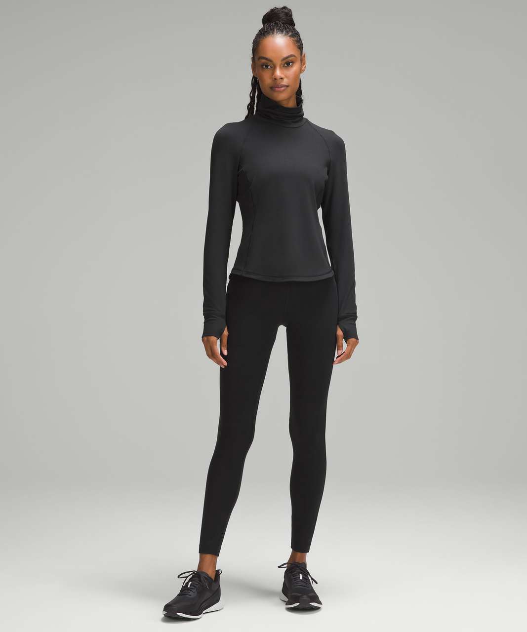 Lululemon Star Runner Long Sleeve Black Rulu Reflective Top Shirt  Women'sSize: 6