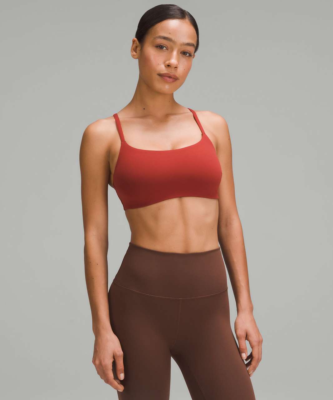 Lululemon Wunder Train Strappy Racer Bra *Light Support, C/D Cup - Terra  Orange - lulu fanatics