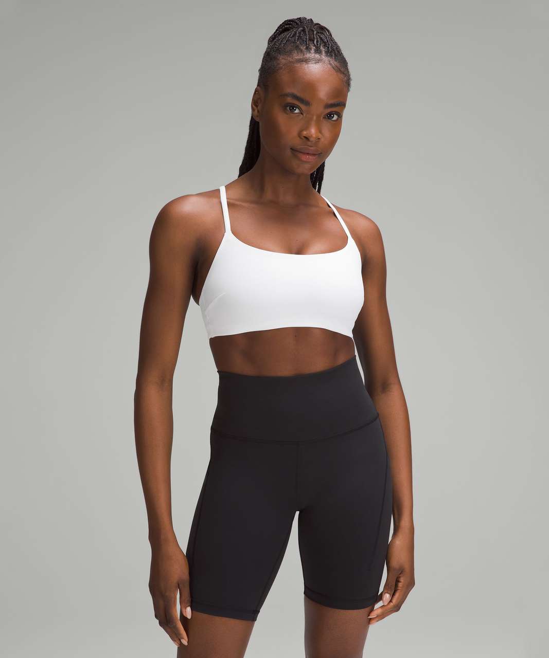 Lululemon Wunder Train Strappy Racer Bra *Light Support, C/D Cup -  Daisyfied Yogo Moonbow Black - lulu fanatics