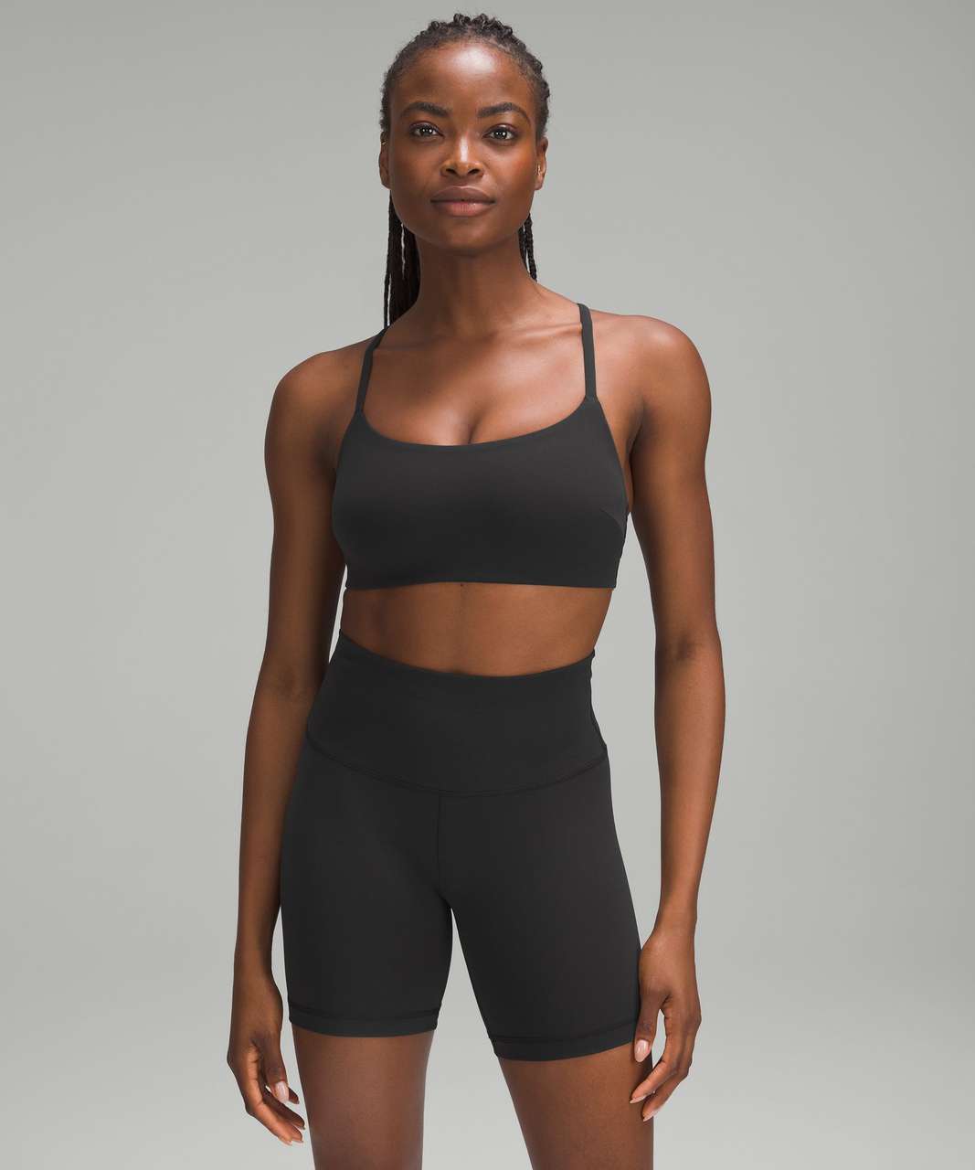 Lululemon Wunder Train Strappy Racer Bra *Light Support, C/D Cup - Black  (Second Release) - lulu fanatics