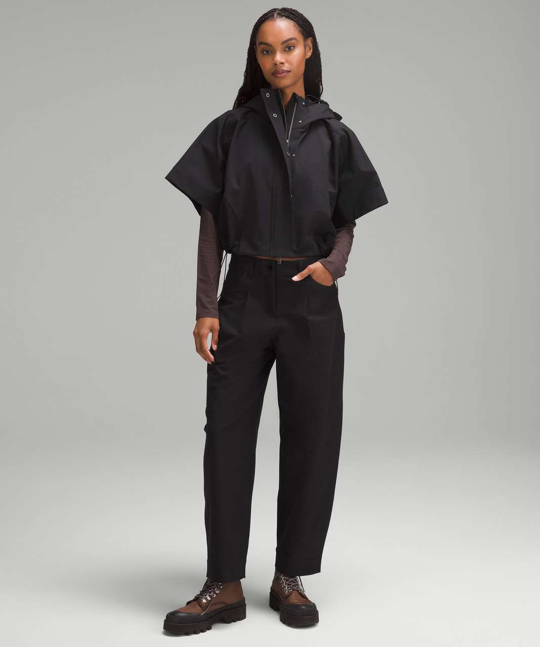 Lululemon Mixed Woven Short-Sleeve Jacket - Black