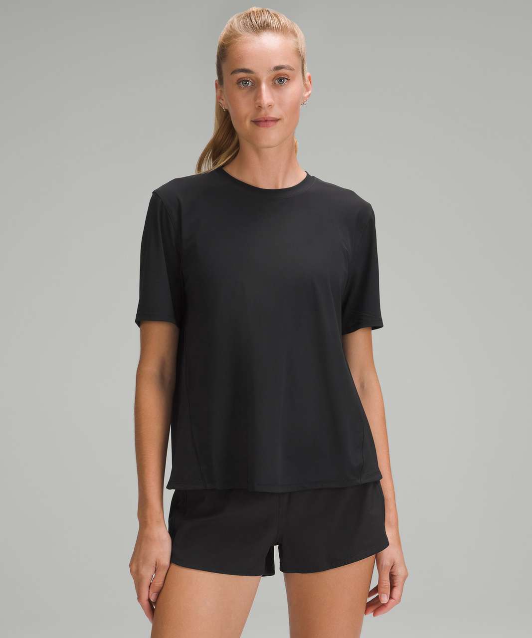 Lululemon Mesh Panelled UV Protection Running T-Shirt - Black