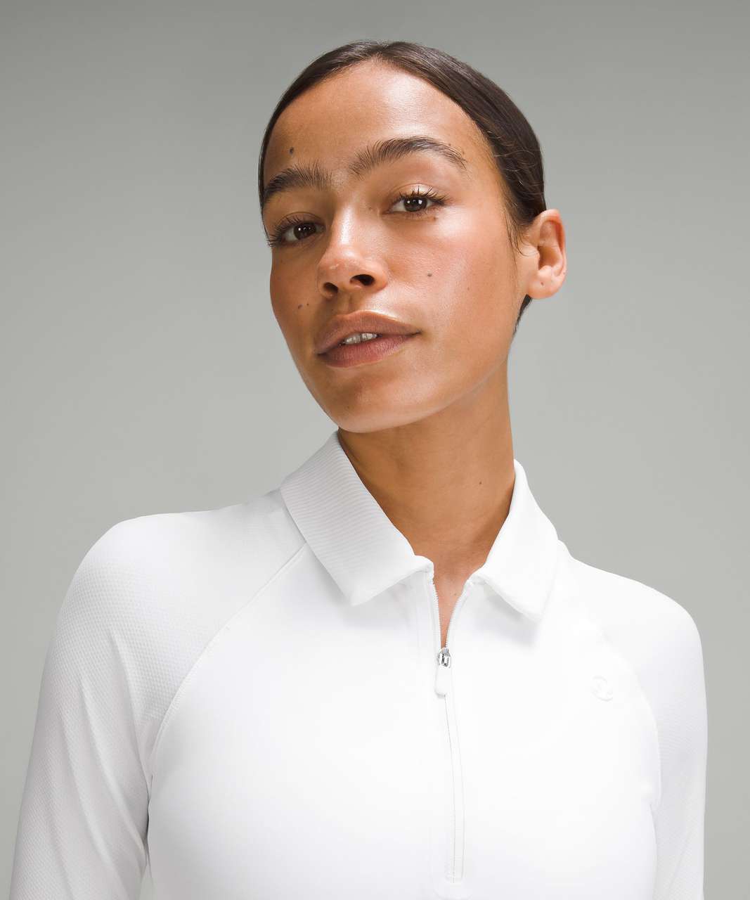 Lululemon Half-Zip Long-Sleeve Polo Shirt - White