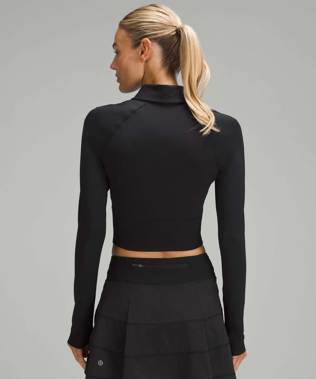 Lululemon Half-Zip Long-Sleeve Polo Shirt - Black