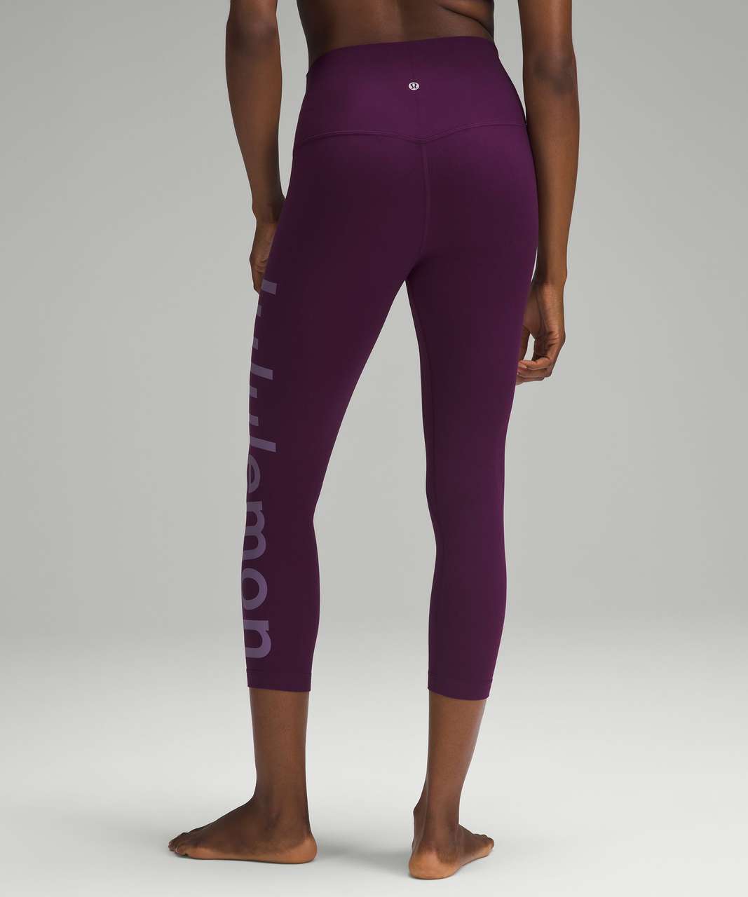 Lululemon Align Crop 21 Love Knot Violet Verbena Purple Tie Nulu Leggings 4