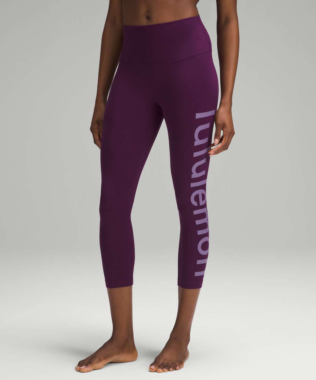 OOTD Lululemon Align Ribbed HR Pant in Purple Ash and Sculpt Cropped Tank  in Dramatic Magenta. You can find this outfit in Pure Barre P