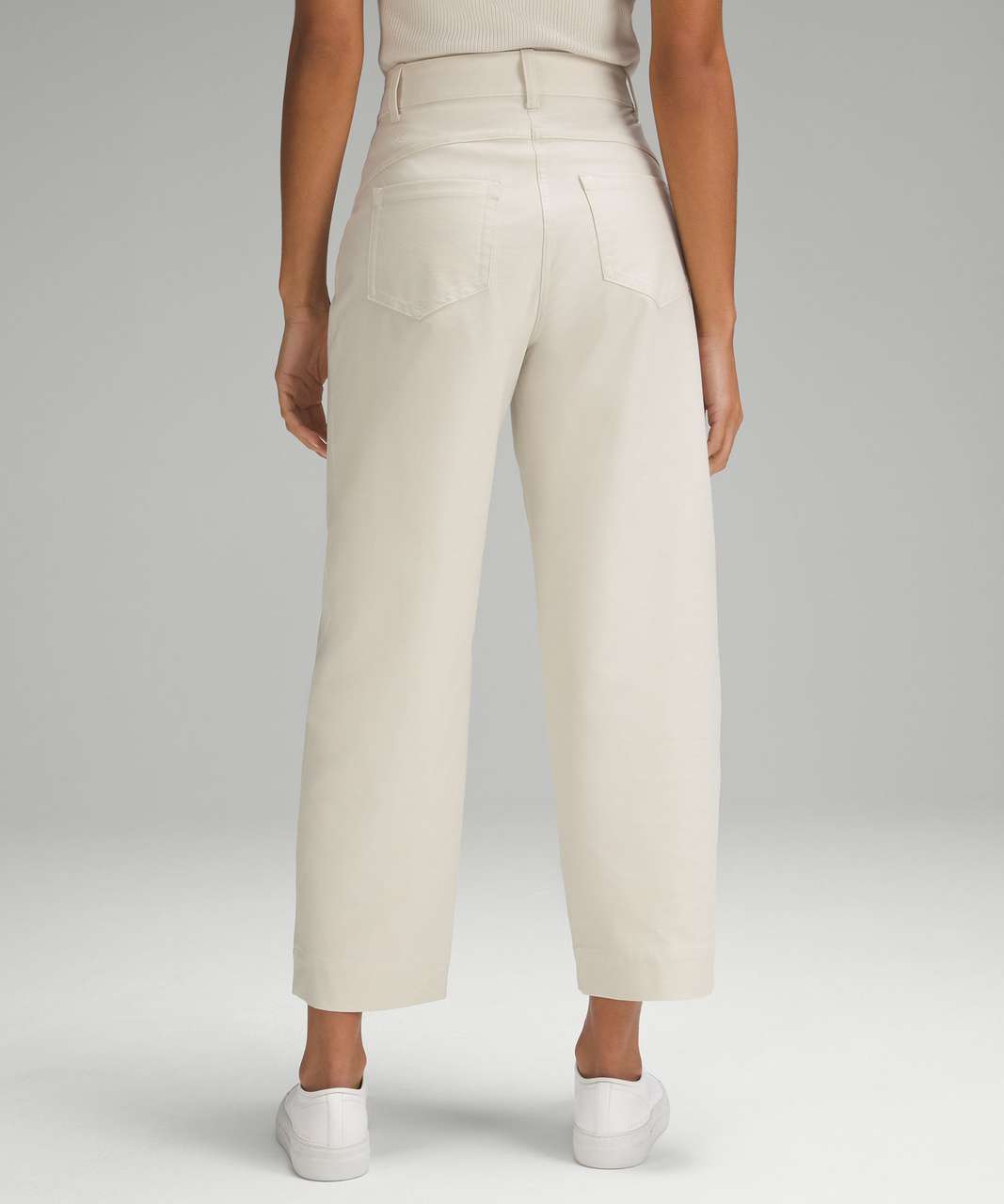 City Sleek Wide Leg Pant in white opal>>>> ft. High-Neck Align tank in  tidewater teal : r/lululemon