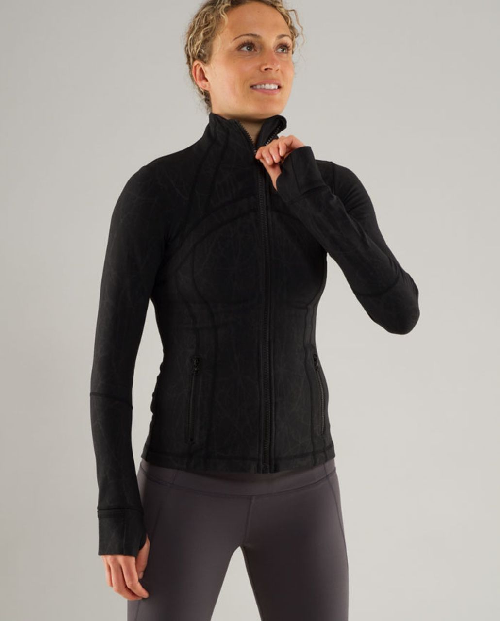 Lululemon Define Jacket - Black Nesting Black Bird Embossed