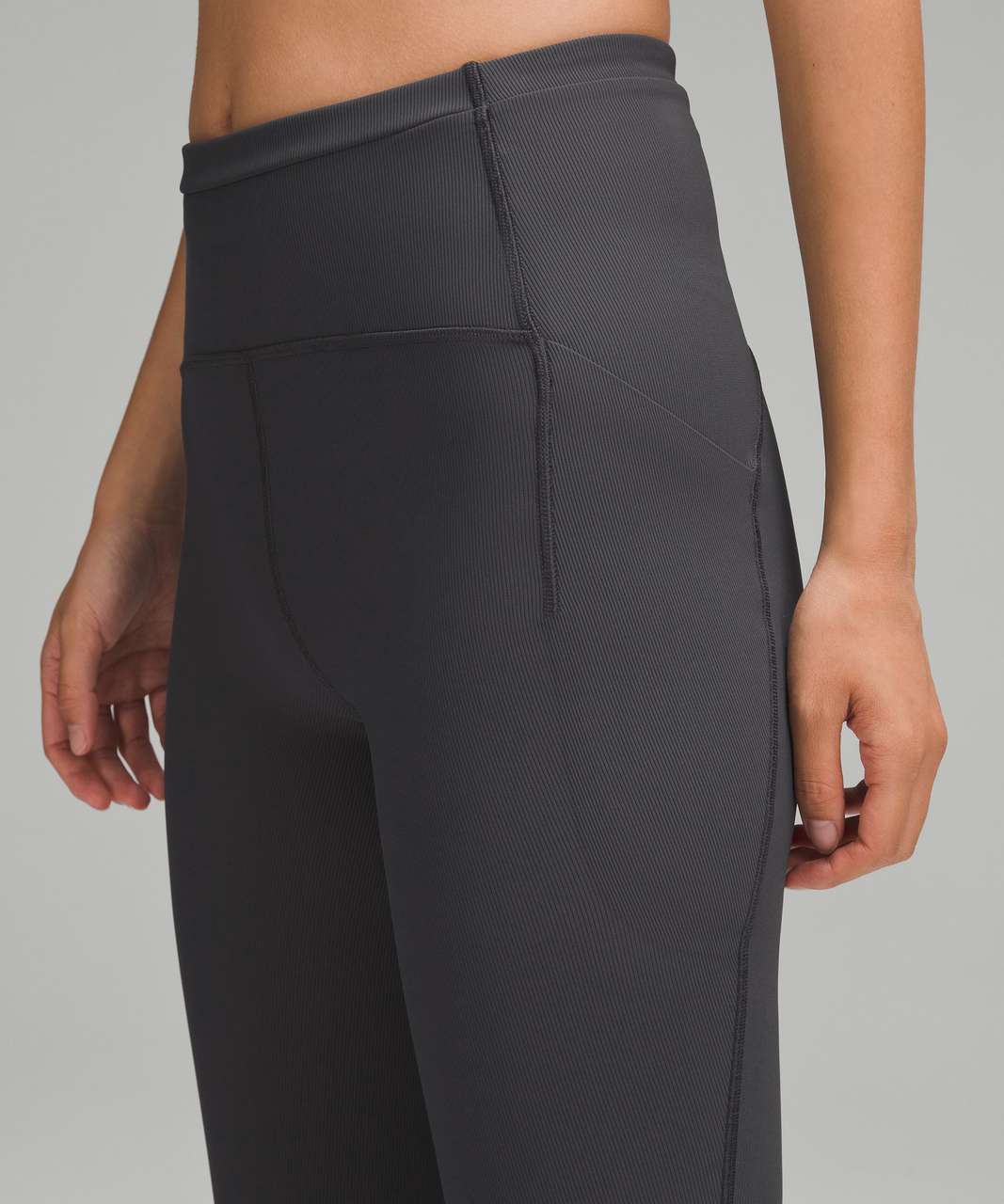 Lululemon Swift Speed High-Rise Ribbed Tight 28" - Graphite Grey