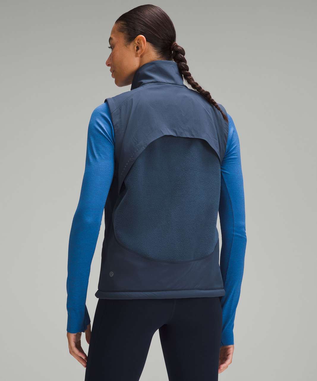 Lululemon Fleece-Lined Running Vest - Mineral Blue