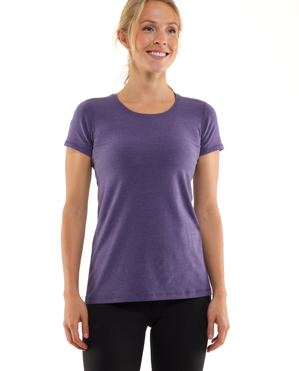 Lululemon Lively Crewneck Tee *Vitasea - Heathered Persian Purple