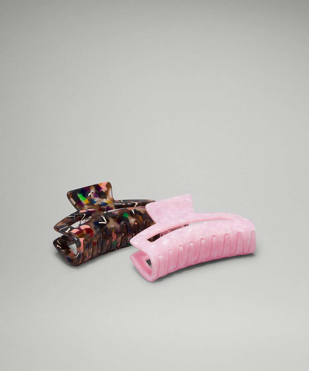 Lululemon Large Claw Hair Clips *2 Pack - Pink Parfait / Pink Peony / Brown Earth / Gleam / Black / White