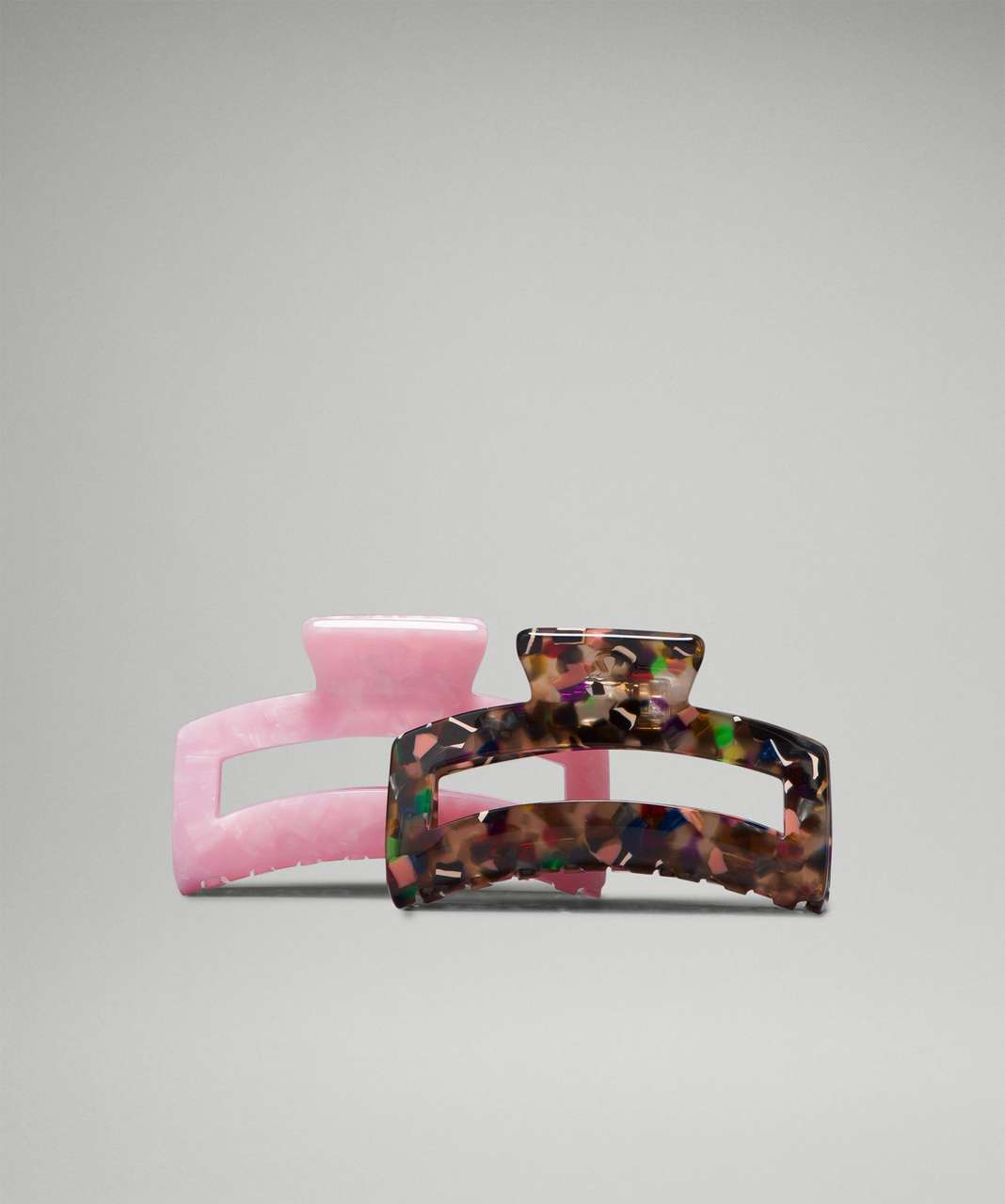 Lululemon Large Claw Hair Clips *2 Pack - Pink Parfait / Pink Peony / Brown Earth / Gleam / Black / White