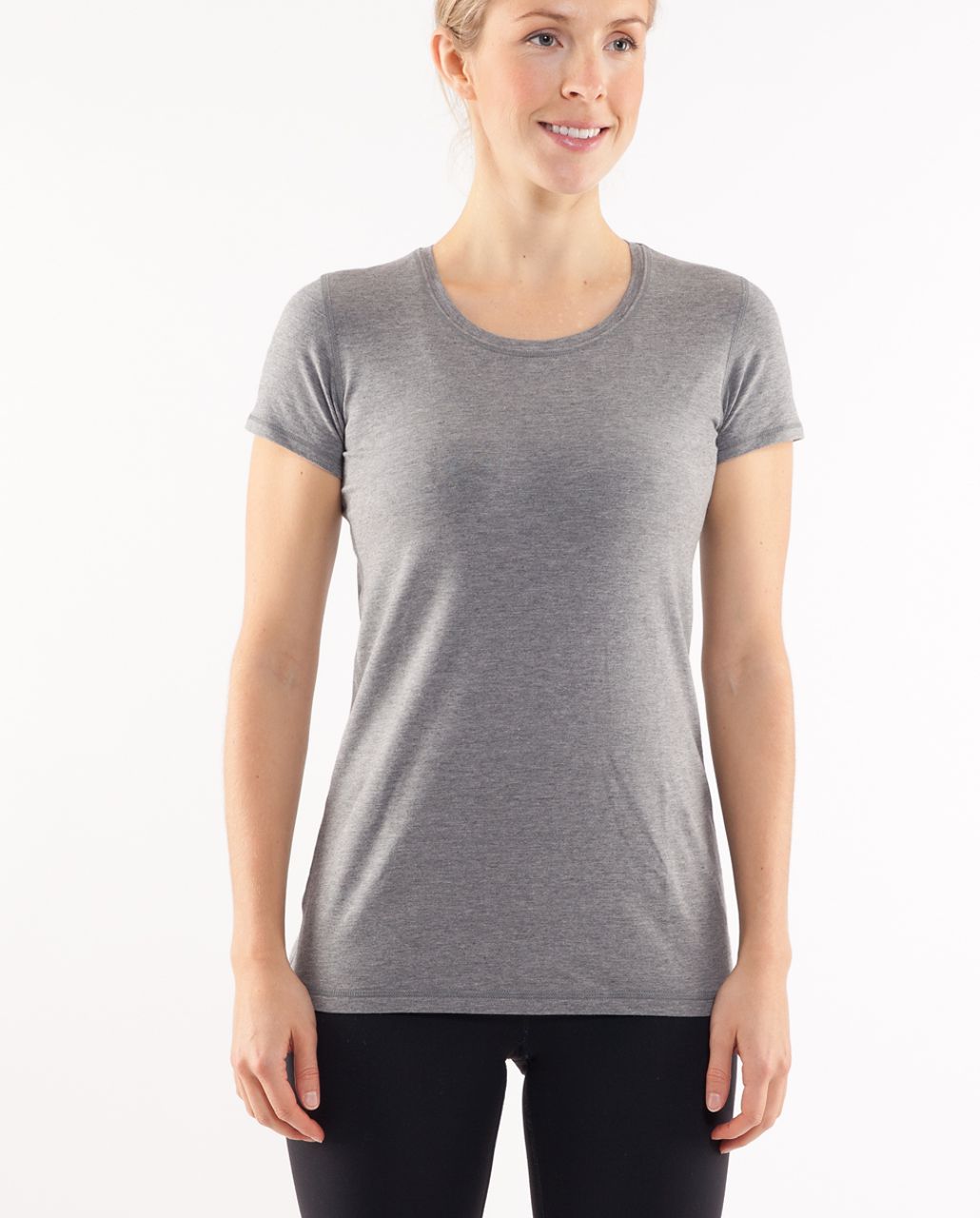 Lululemon Lively Crewneck Tee *Vitasea - Heathered Blurred Grey