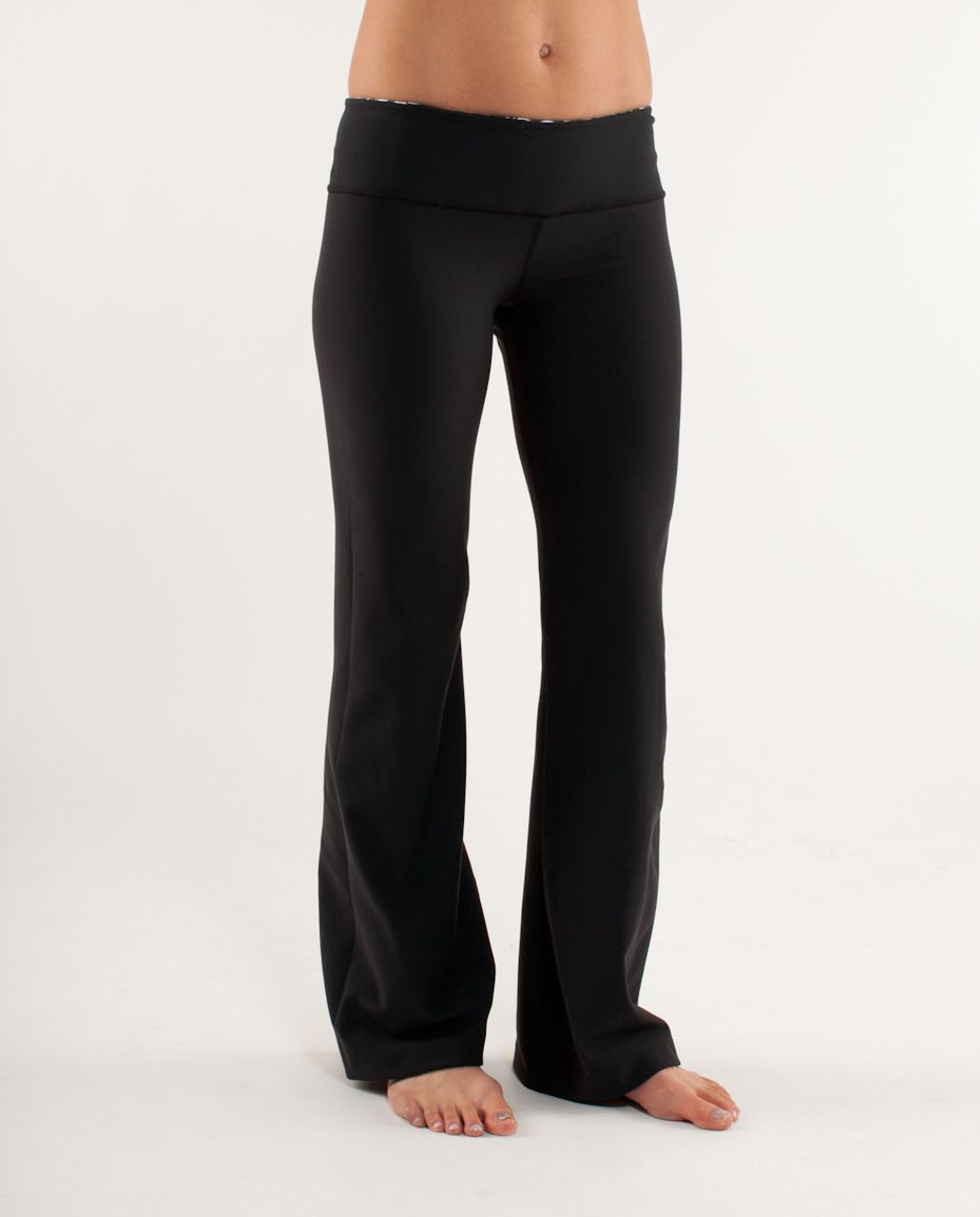 Lululemon Groove Pant (Regular) - Black /  White Black Glacier Lace /  White Black Glacier Lace