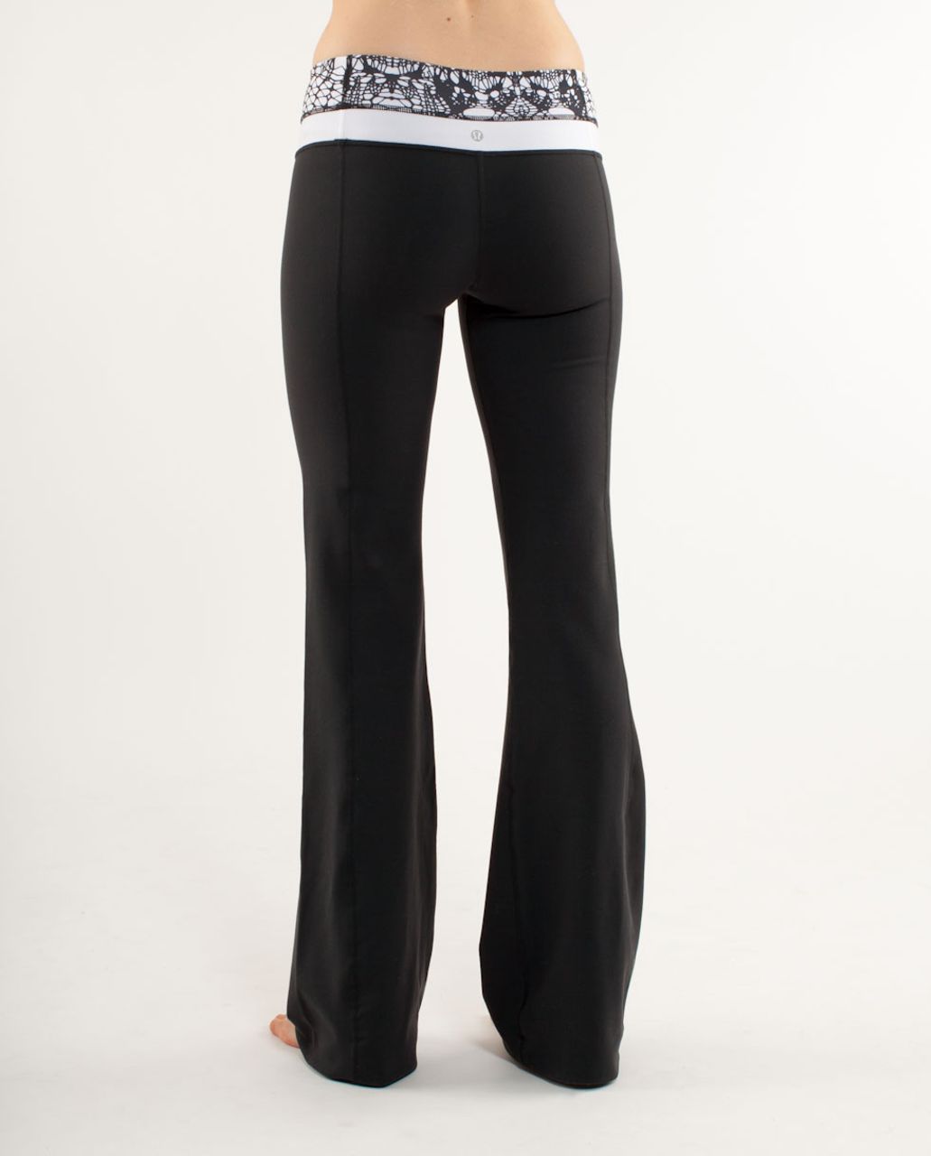 Lululemon Groove Pant (Tall) - Black /  White Black Glacier Lace /  White Black Glacier Lace