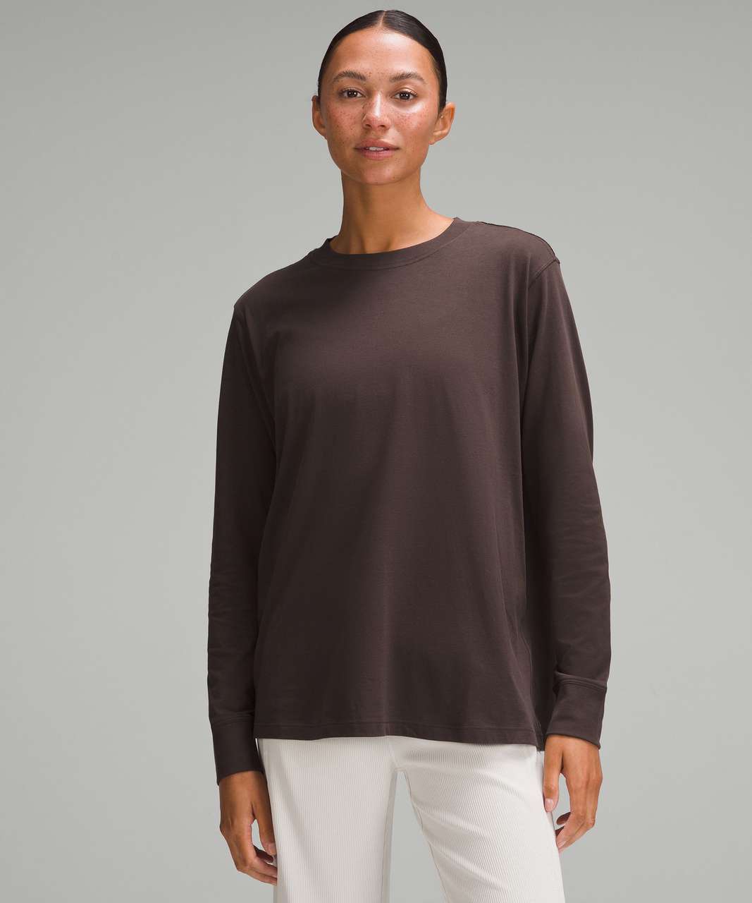 Lululemon All Yours Cotton T-Shirt - Espresso - lulu fanatics