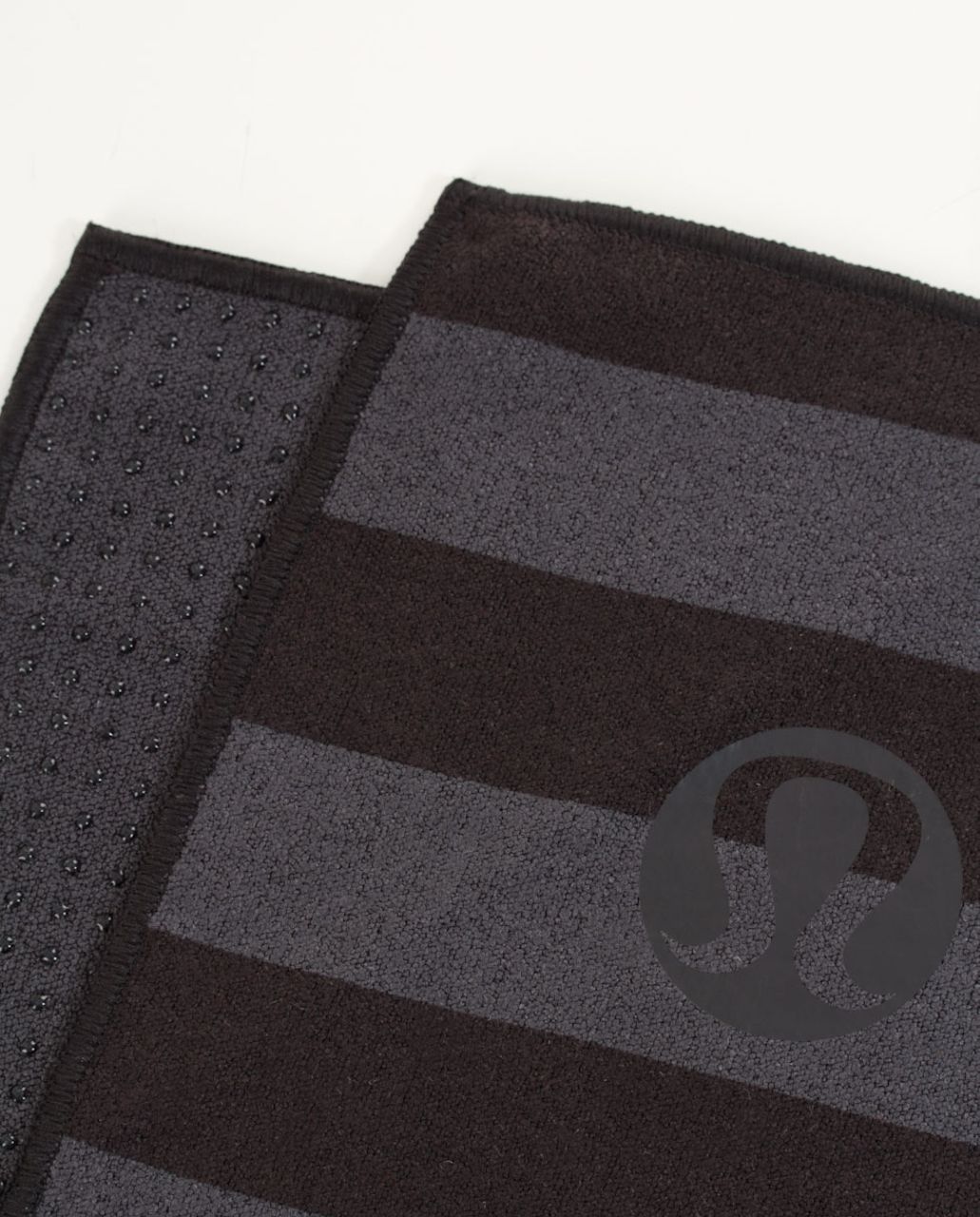 Lululemon Skidless Towel - Deep Coal Coal Wide Tonal Stripe