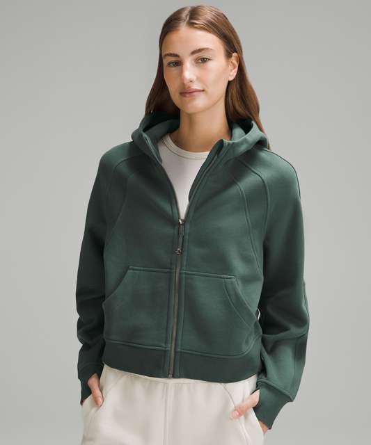 Lululemon Scuba Oversized 1/2 Zip Hoodie - Rosemary Green - lulu fanatics