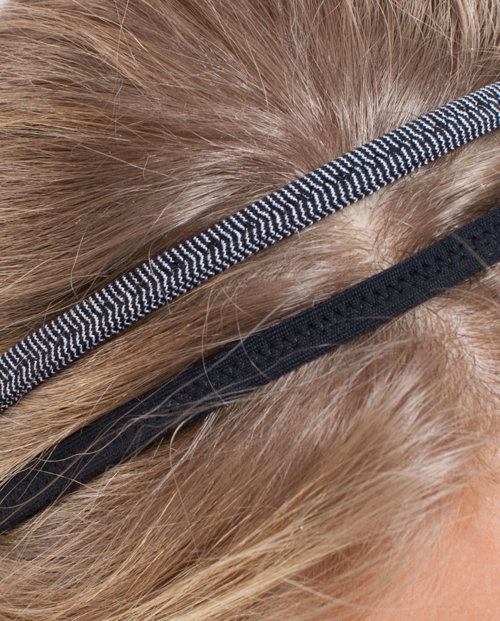 Lululemon DANCE! Headband - White Black Microstripe /  Black