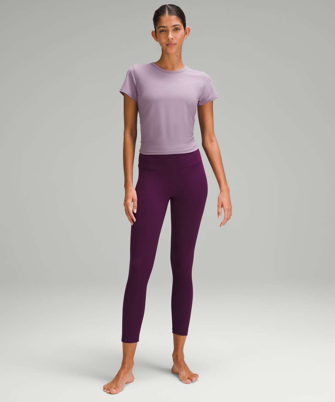 Lululemon Align High-Rise Crop with Pockets 23 - Dark Lavender - lulu  fanatics