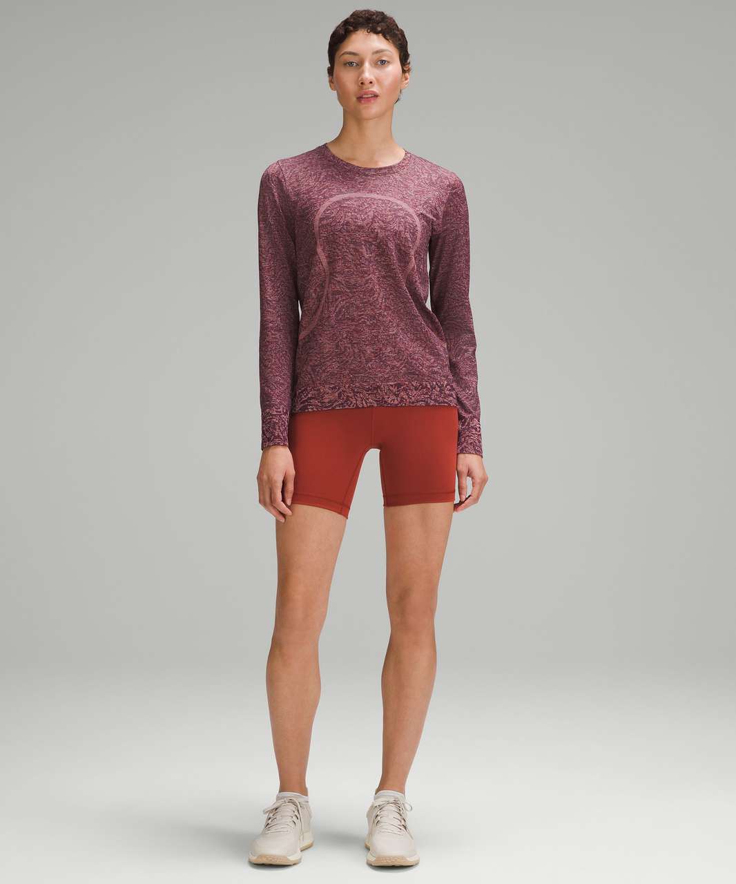 Lululemon Swiftly Relaxed Long-Sleeve Shirt - Contour Form Dramatic Magenta