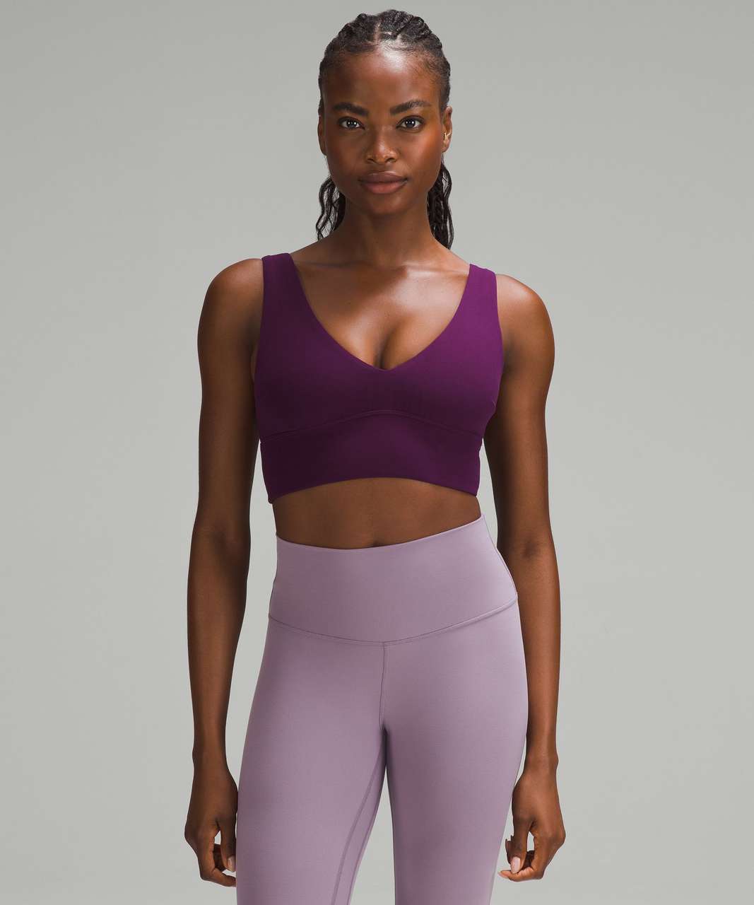 Lululemon Align V-Neck Bra *Light Support, C/D Cup - Dramatic Magenta -  lulu fanatics