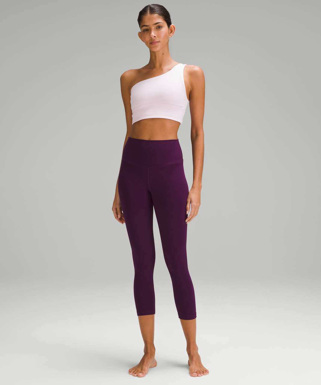 Lululemon Throwback Inspire High-Rise Crop 21 - Magenta Purple