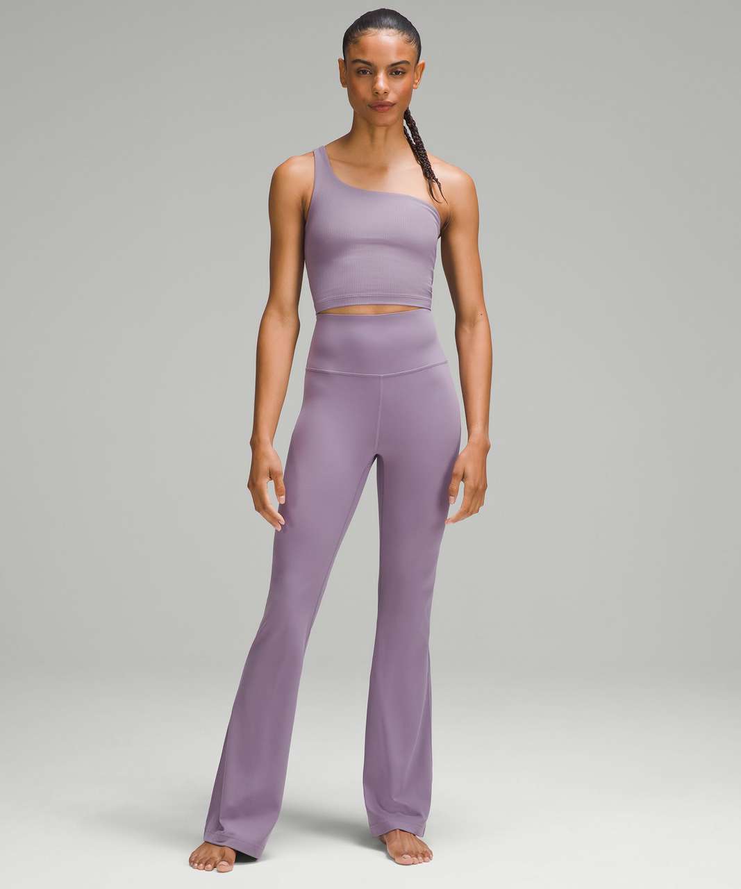 Lululemon Groove Super-High-Rise Flared Pant Nulu *Regular - Purple Ash