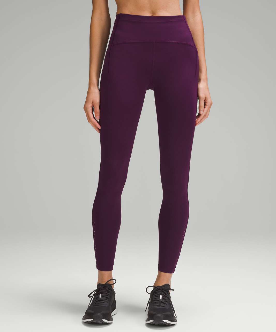 Lululemon Women's Purple Elastic Waist Pull On Compression Leggings Si –  Shop Thrift World