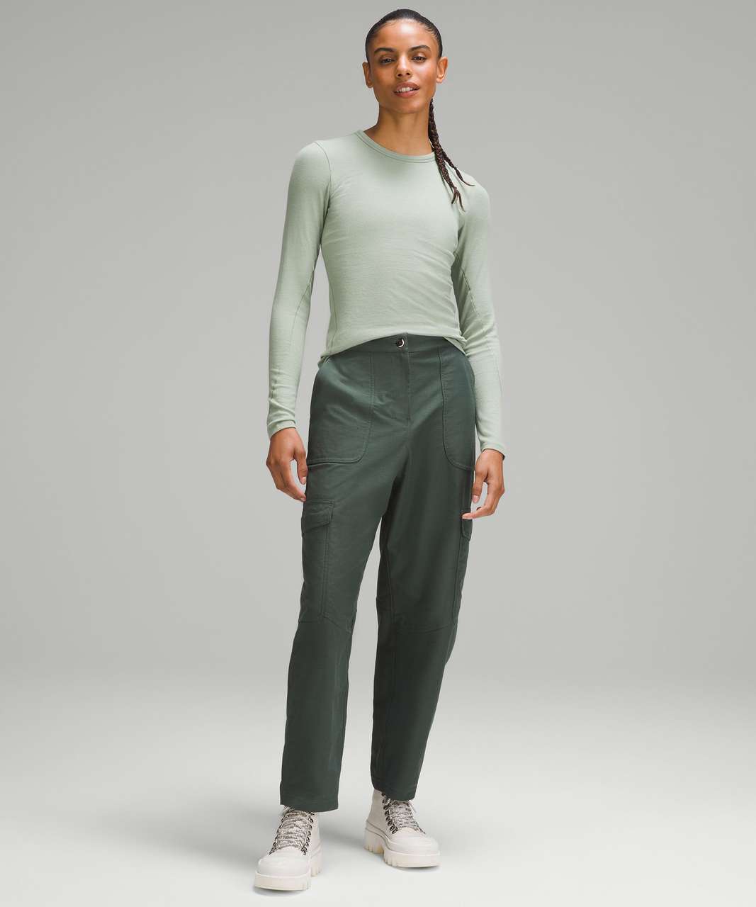 Lululemon Hold Tight Long-Sleeve Shirt - Spark Green - lulu fanatics