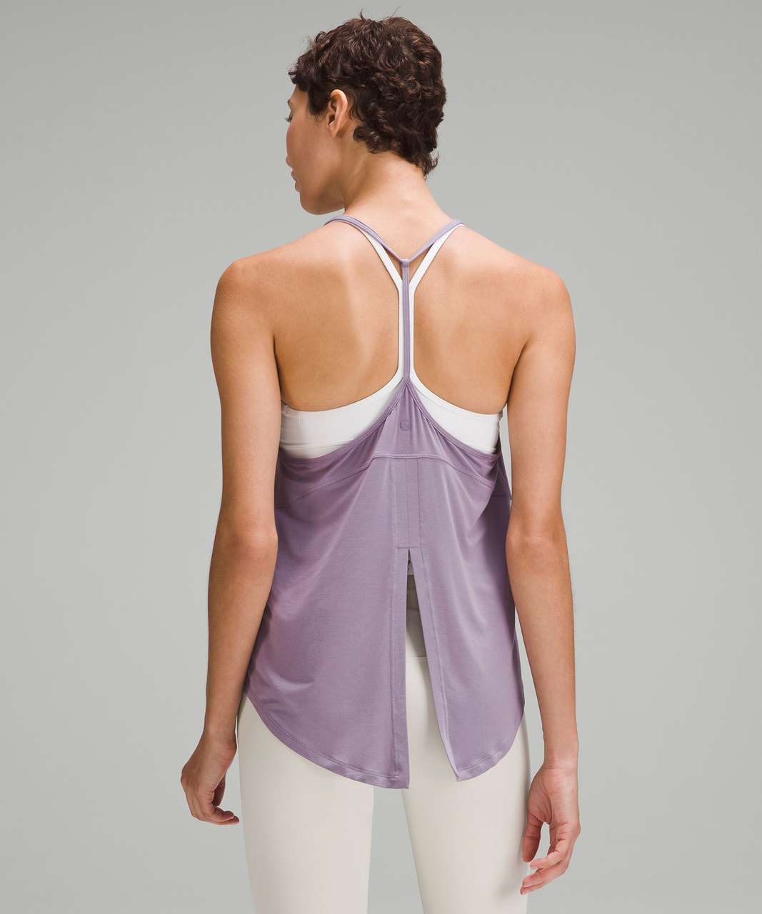 Lululemon Modal-Silk Yoga Tank Top - Purple Ash