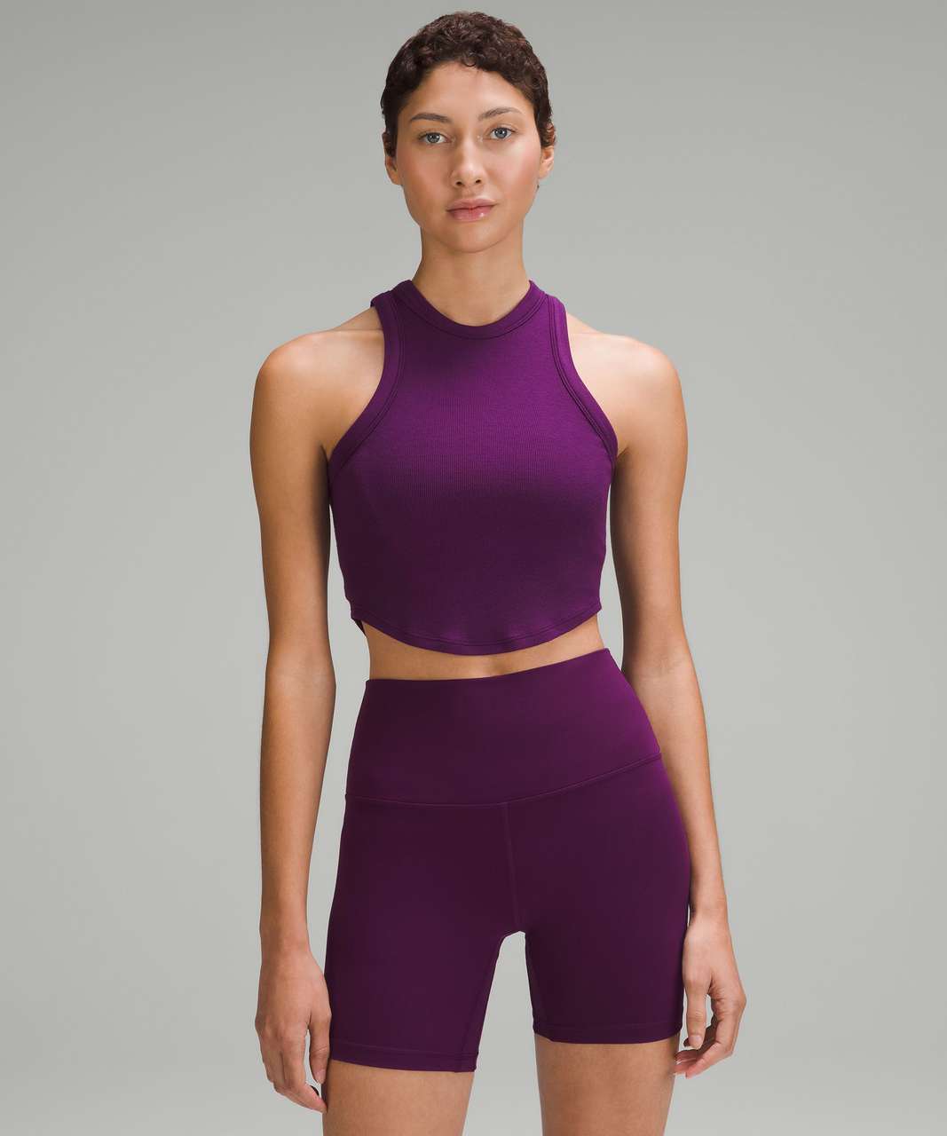 Lululemon Align Tank Crop Bra Top Cassis Magenta Yoga Gym Run Size