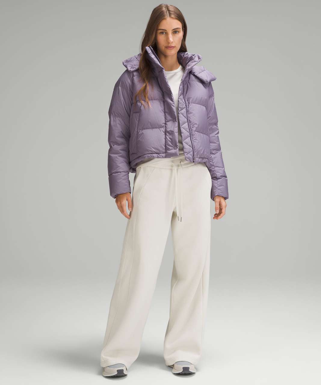 Lululemon Wunder Puff Cropped Jacket - Purple Ash