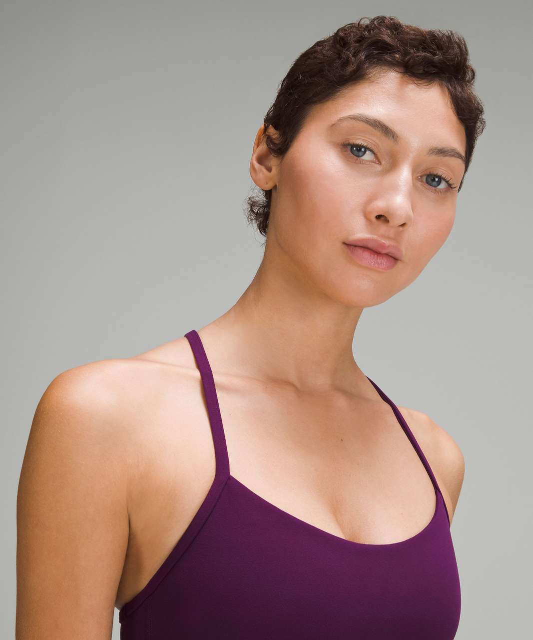 Lululemon Flow Y Bra Nulu Four Way Stretch Size 6 B/C cup Purple