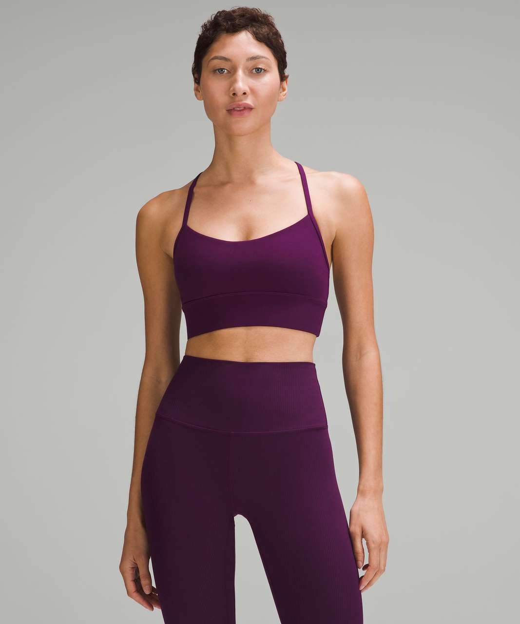 Nimble Muted Purple Y-Line Sports Bra