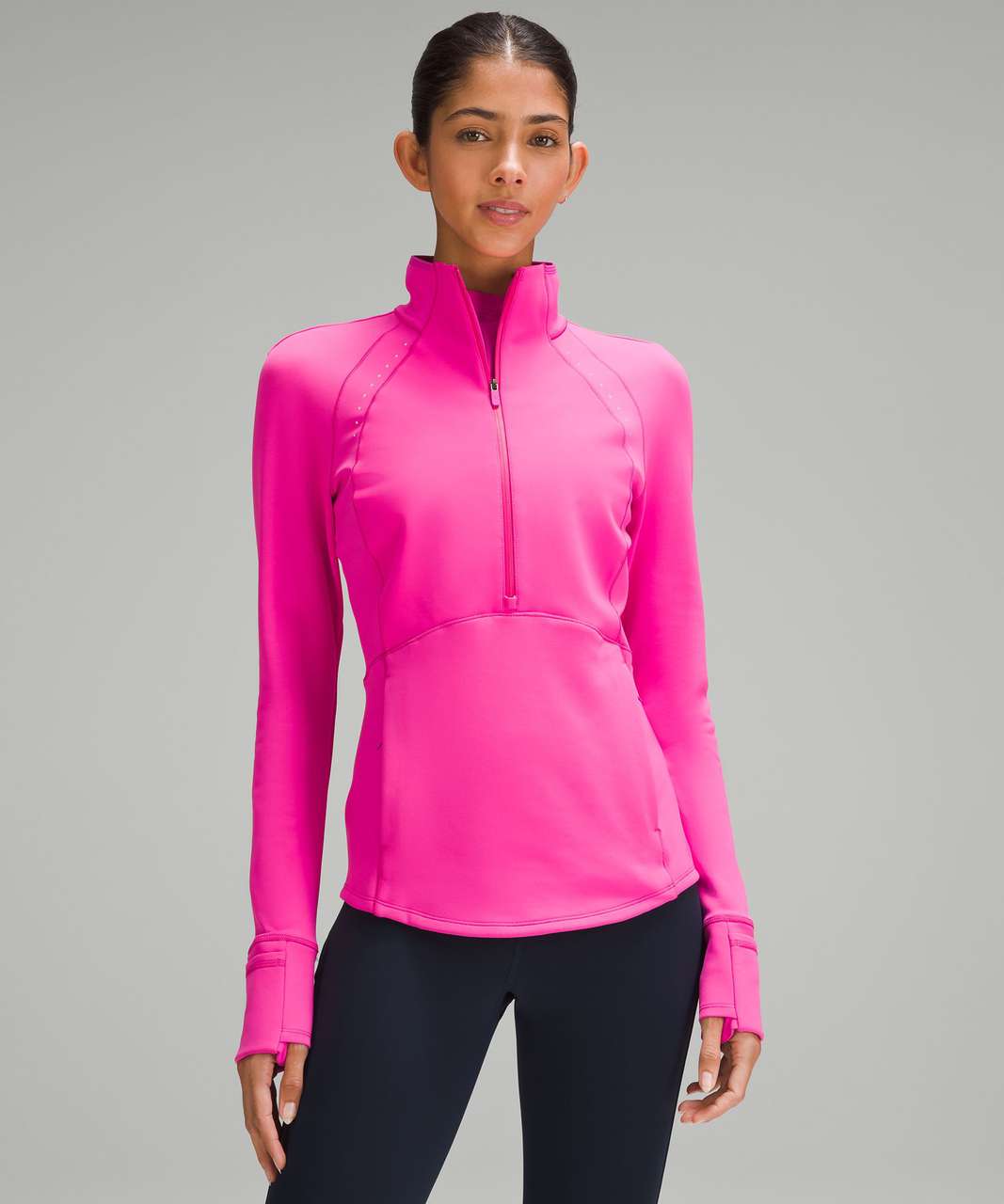 Athletic Attic - Lululemon hot pink full zip in stride jacket, size 2, $48