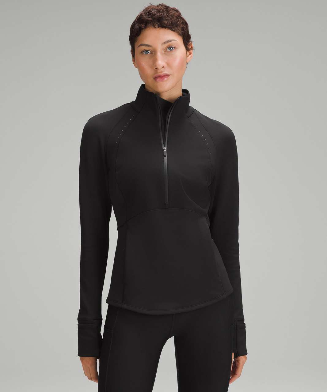 Lululemon Run Wild Jacket Womens Wind Water Resistant Size 8 Long Sleeves  Black